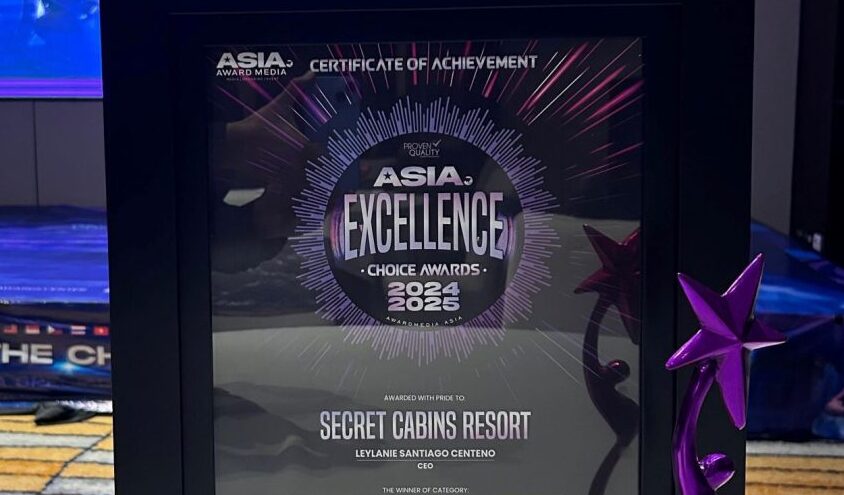 Secret Cabins Resort Wins Asia Excellence Choice for Top People’s Choice Resort Award 2024-2025