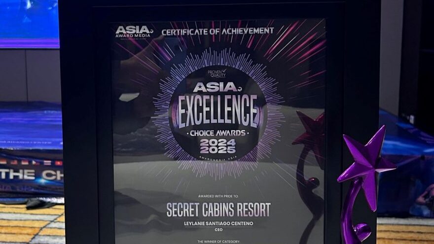 Secret Cabins Resort Wins Asia Excellence Choice for Top People’s Choice Resort Award 2024-2025